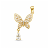 Pearl Butterfly Drop Pendant