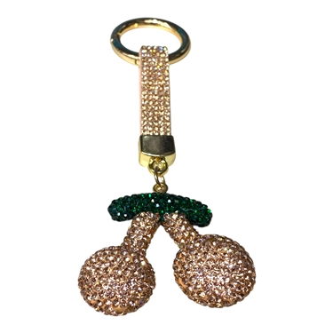 PEACH CHERRY KEYCHAIN