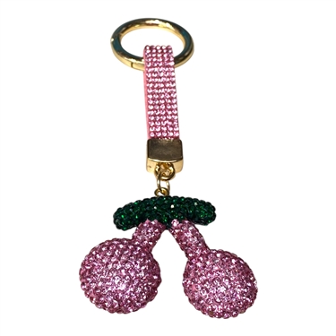 PINK CHERRY KEYCHAIN