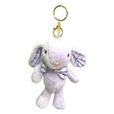 PURPLE BUNNY BOW KEYCHAIN