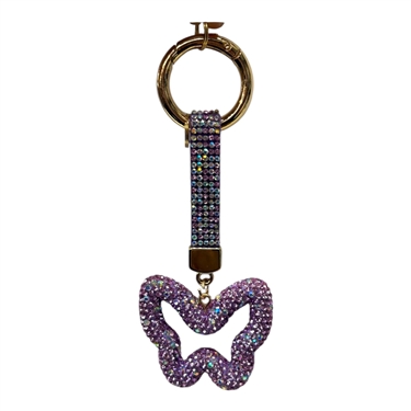 PURPLE BUTTERFLY KEYCHAIN