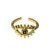 PURPLE EVIL EYE RING