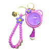 PURPLE RABBIT TAIL KEYCHAIN