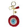 RED EVIL EYES DISC SHAPE KEYCHAIN