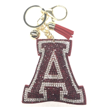 RED LETTER A KEYCHAIN