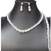 WHITE PEARL NECKLACE SET