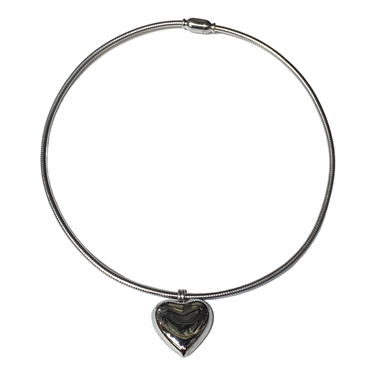 SILVER HEART NECKLACE