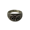 SILVER OWL RING