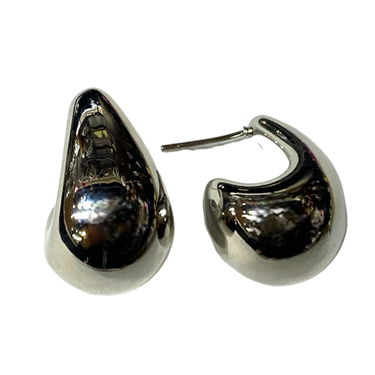 SILVER TEAR DROP EARRING