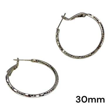 SILVER THIN HOOPS