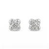 Textured Clover Stud Earrings