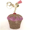 SWEET CHERRY CUPCAKE KEYCHAIN FOOD