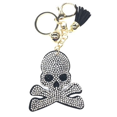 WHITE SKELETON KEYCHAIN