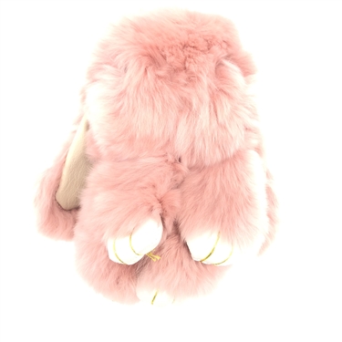 rose pink bunny keychain