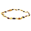 The Amber Monkey Polished Baltic Amber 10-11 inch Necklace - Multi Bean POP
