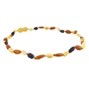 The Amber Monkey Baltic Amber 10-11 inch Necklace - Raw Multi Bean POP