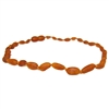 The Amber Monkey Baltic Amber 12-13 inch Necklace - Raw Cognac Bean POP
