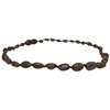 The Amber Monkey Baltic Amber 12-13 inch Necklace - Raw Chestnut Bean POP