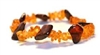 The Amber Monkey Baltic Amber Cherry & Honey Stretch Bracelet- 7-8 inch