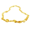 The Amber Monkey Polished Baltic Amber 17-18 inch Necklace - Lemon Bean Discontinued
