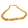 The Amber Monkey Baroque Baltic Amber 21-22 inch Necklace - Raw Honey