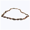 The Amber Monkey Baltic Amber 17-18 inch Necklace - Raw Chestnut Bean