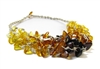 The Amber Monkey Linen Falls Necklace - 17-18 inch