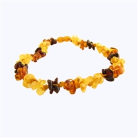 The Amber Monkey Baltic Amber 17-18 inch Necklace - Multi Knots