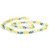 The Amber Monkey Baltic Amber & Gemstone 17-18 inch Necklace - Lemon Turquoise Chips