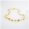 The Amber Monkey Baltic Amber & Gemstone 17-18 inch Necklace - Lemon & Rose Quartz