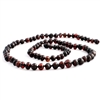 The Amber Monkey Baltic Amber 26 inch Polished Baroque Necklace - Chestnut