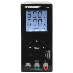 BK Precision 1550 DC Power Supply w/USB Charger Outp.1-36V, 0-3A, 110VAC  ver
