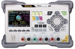 Rigol DP831A Power Supply with +30 and -30V @ 2A channels, an 8V/5A channel, 1 mV/1 mA measurement resolution, monitoring, analysis, trigger I/O, and LAN interface