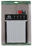 Global Specialties PB-103E Externally Powered Breadboard, 2250 Tie-points, with aluminum backplate