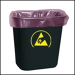 Transforming Technologies WBASLP Dissipative Anti-Static Trash Liners WBASLP Pink - 7-10 Gallon, 2.00 Mil
