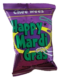 Elmer's snacks in small bags for Mardi Gras