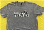 Elmers CheeWees using New Orleans street tile on heather grey t-shirt