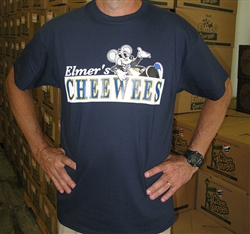 Navy blue NOLA Street Tiles T-shirt by Elmers CheeWees