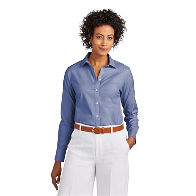 Ladies Brooks BrothersÂ® Wrinkle-Free Stretch Pinpoint Shirt