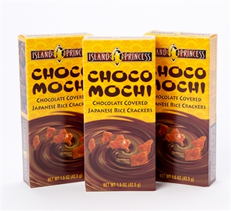 Choco Mochi Chocolate Covered Rice Crackers 1.5 oz box