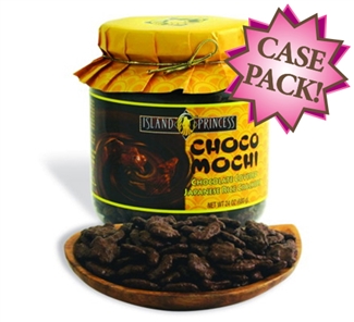 Choco Mochi Chocolate Covered Rice Crackers (case of 6 Jar)
