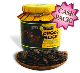 Choco Mochi Chocolate Covered Rice Crackers Jar