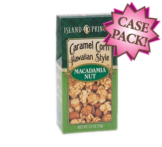 Hawaiian Style Macadamia Nut Caramel Corn 2.5 oz. Box