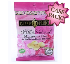 All Natural No Salt Added Macadamia Nuts snack Bags