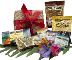 Just a Little Aloha Gift Basket - Comes with 7 snack Bags of our top sellers