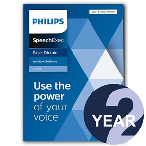 Philips LFH4722/00 SpeechExec Dictate Standard V11 Software 2 Year License - Boxed Product