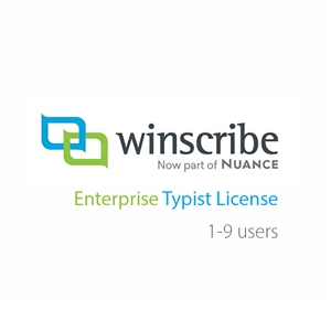 Nuance Winscribe Enterprise Typist License (1-9 Users)