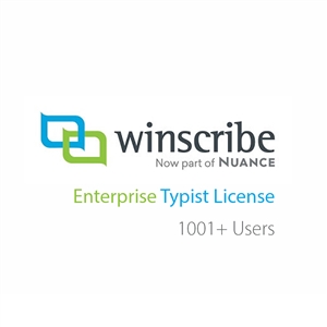 Nuance Winscribe Enterprise Typist License (1001+ Users)