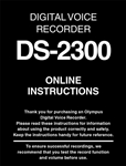Olympus DS-2300 User Manual