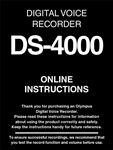 Olympus DS-4000 User Manual